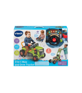VTech 3-in-1 Mow and Grow Tractor - Green