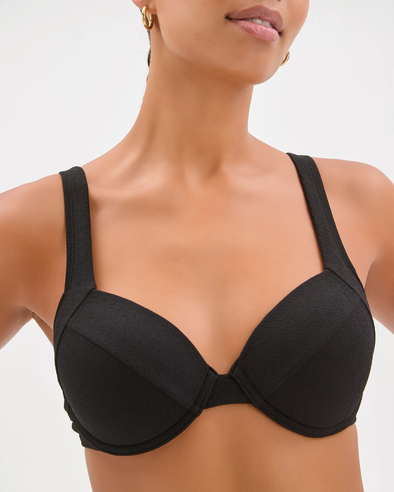Shape Your Body Resort Balconette Soft Textured Swim Bikini Top 3 of 6