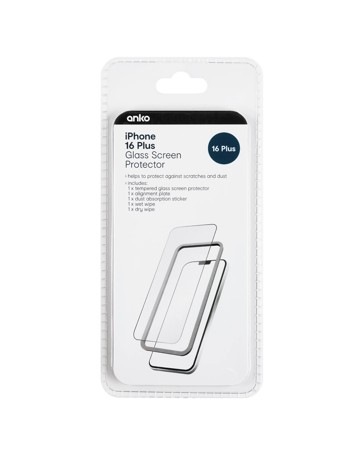 iPhone 16 Plus Glass Screen Protector - Anko