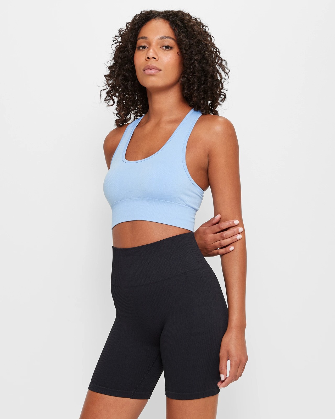 Active Harmony Seamfree Crop Top - Ice Blue