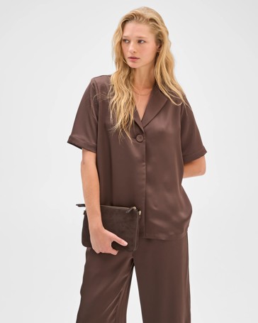 Preview Satin Short Sleeve Shirt