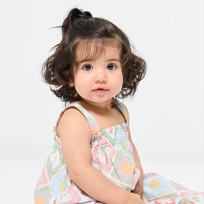 Baby Girls Cami & Wide Leg Pants 2 Piece Set