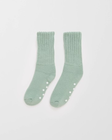 Chunky Rib Crew Home Socks