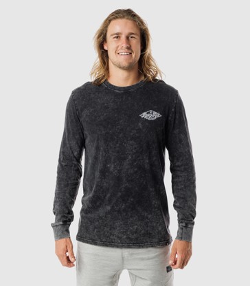 Piping Hot Acid Wash Long Sleeve T-Shirt