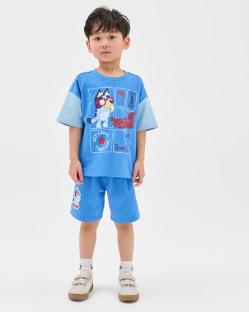 Bluey Skateboard Short Sleeve T-Shirt and Shorts Set