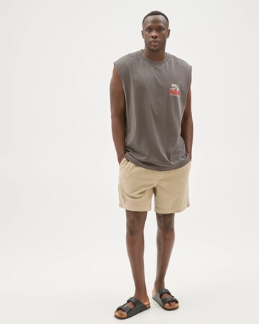 Commons Australian Cotton Graphic Muscle Tank Top