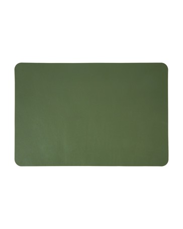 Anko Leather Look Reversible Placemat - Taupe and Green