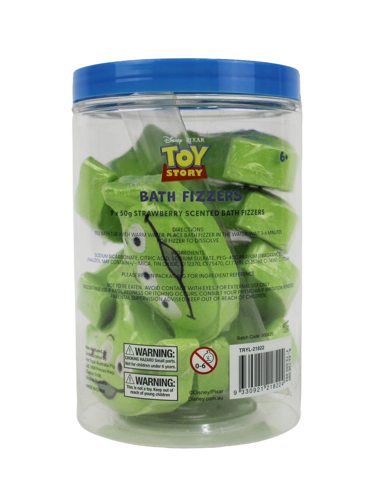 Disney Pixar Toy Story 9 Piece Bath Fizzers - Strawberry Scented 4 of 4