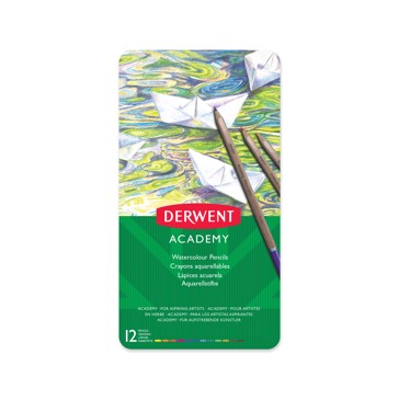 Derwent Academy 12 Pack Watercolour Pencils