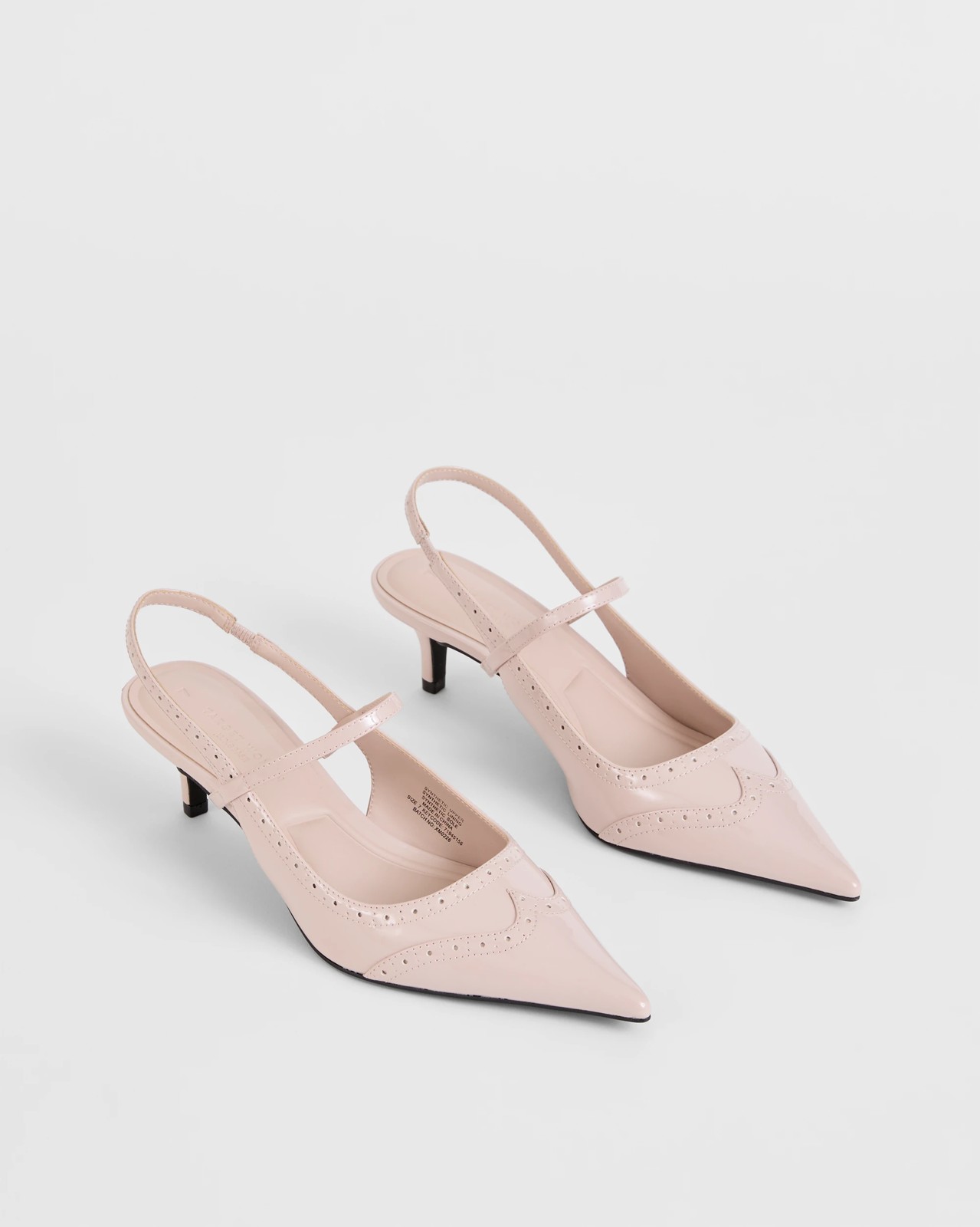 Brogue Sling Back Kitten Heel 2 of 3