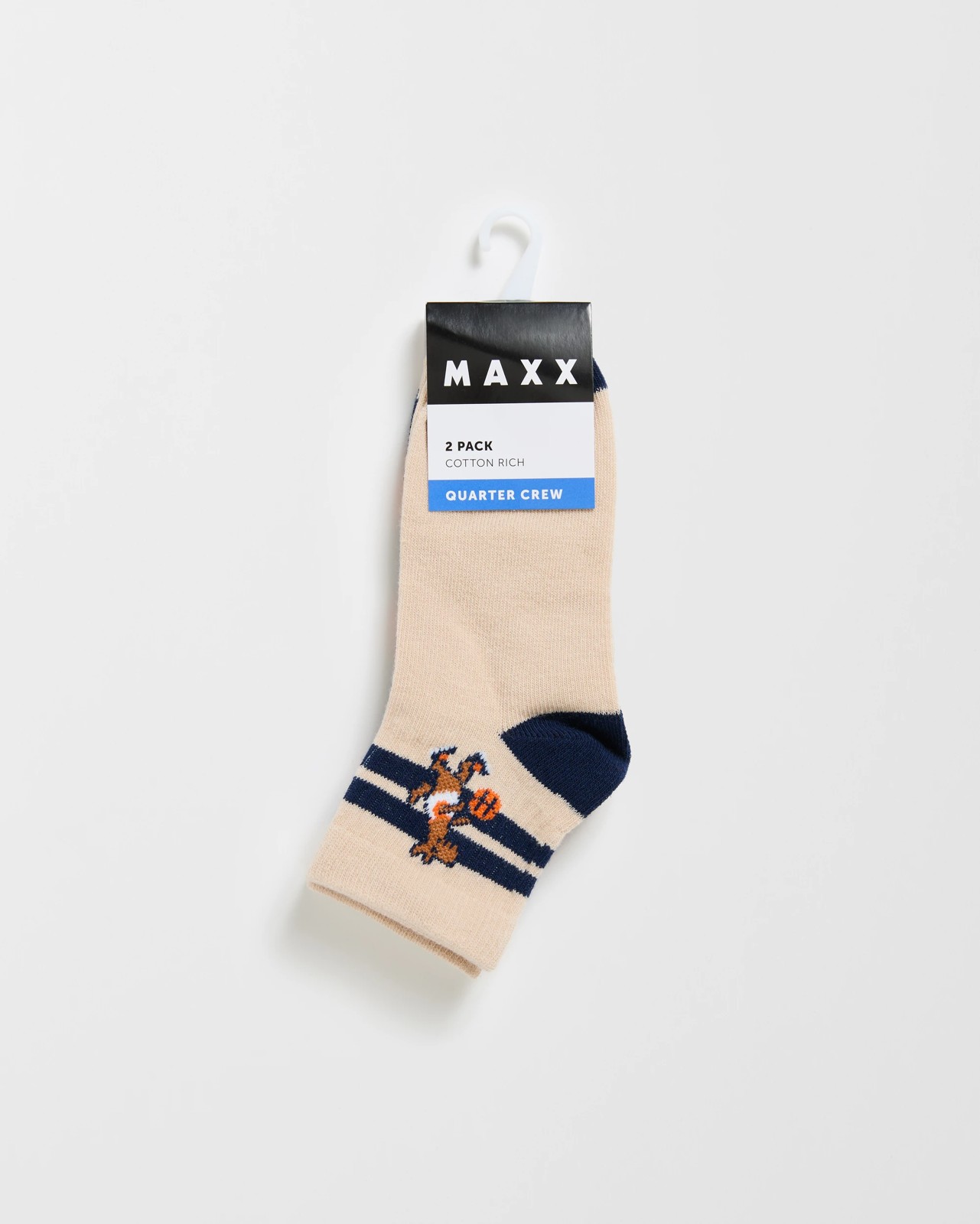 Maxx 2 Pack Kids Casual Quarter Crew Socks 3 of 3