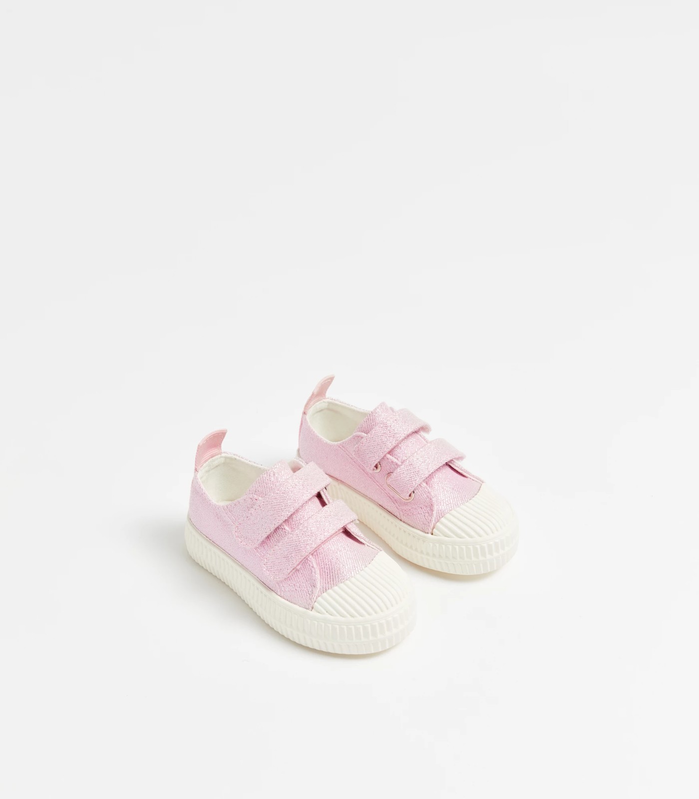 Baby First Walker Glitter Canvas Double Strap Sneaker | Target Australia