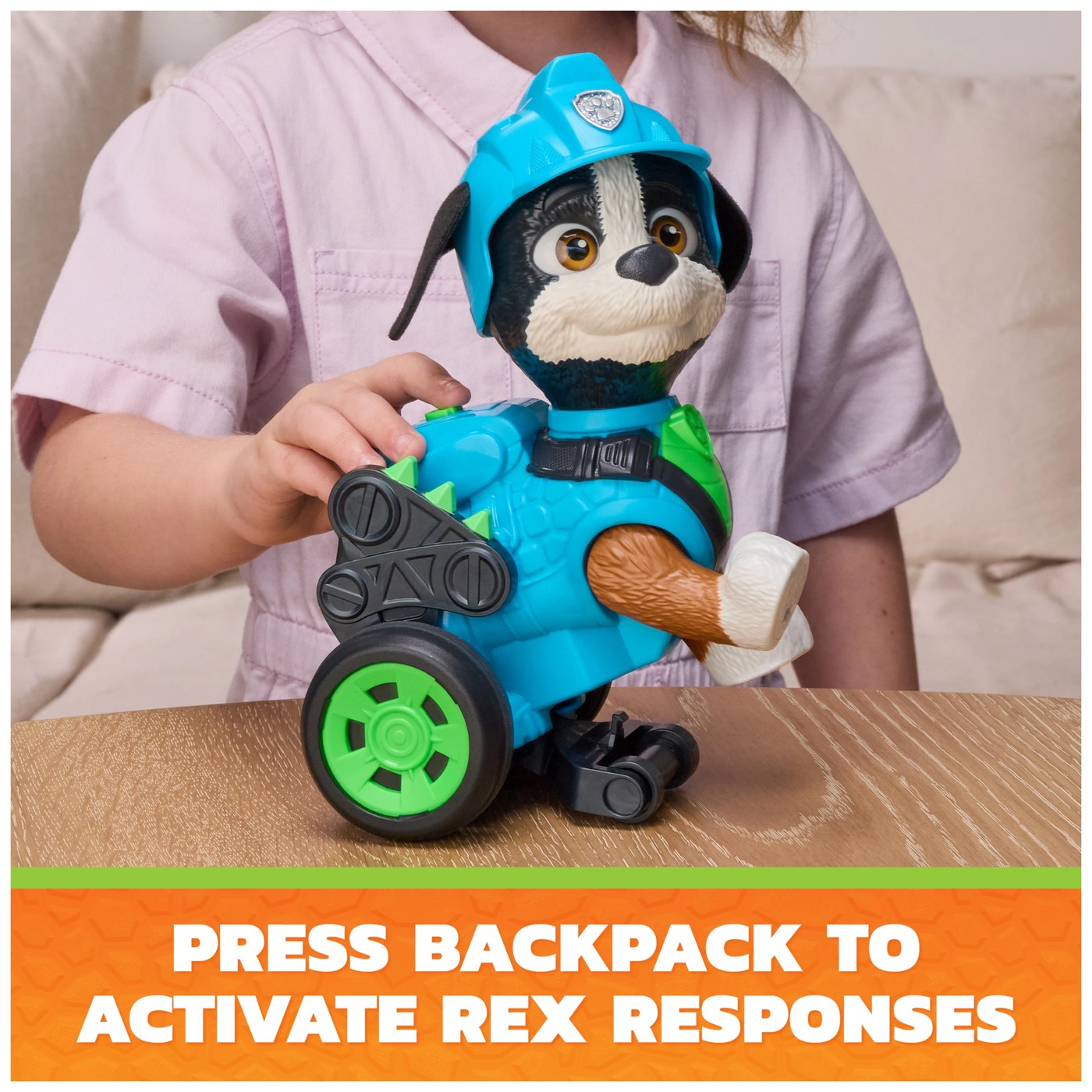 PAW Patrol: The Dino Movie Rippin Rescue Rex Action Figure 4 of 6