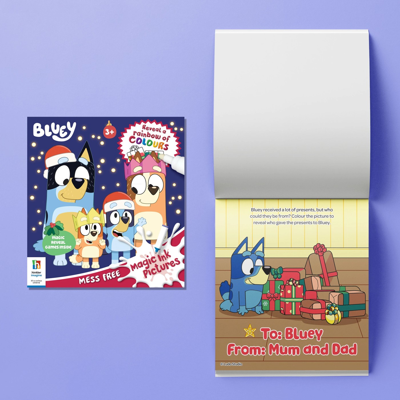 INKredibles Bluey Mess-Free Christmas Activity Kit - Book 3 of 5