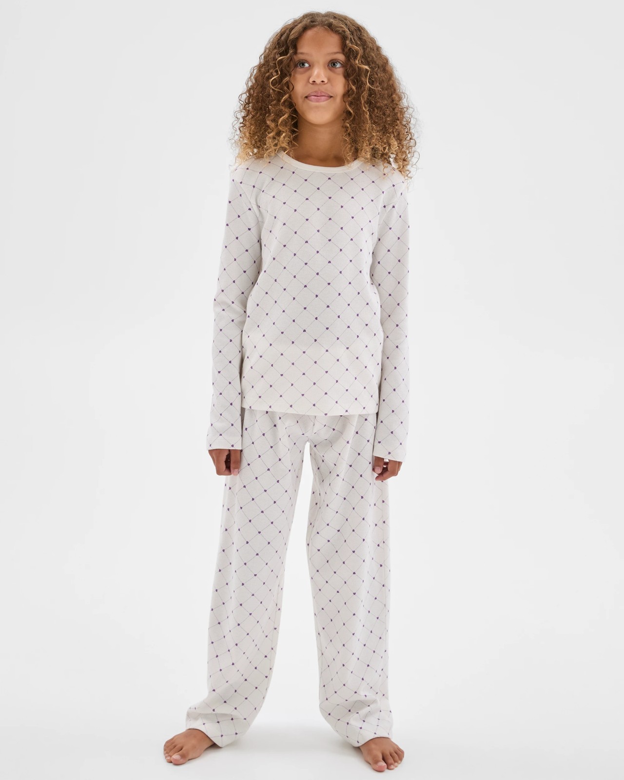 Australian Cotton Older Girls Waffle Pyjama Set 3 of 5