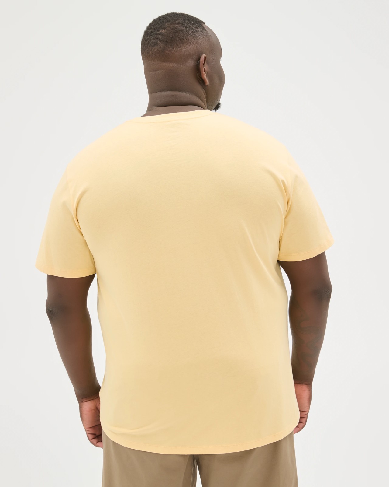 Plus Size Australian Cotton Crew T-Shirt - Golden 6 of 6