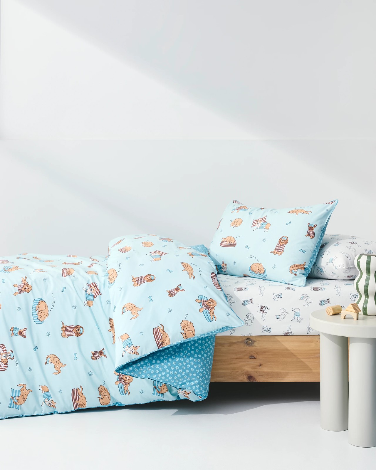 Dash Dog Printed Australian Cotton Quilt Cover Set 2 of 6
