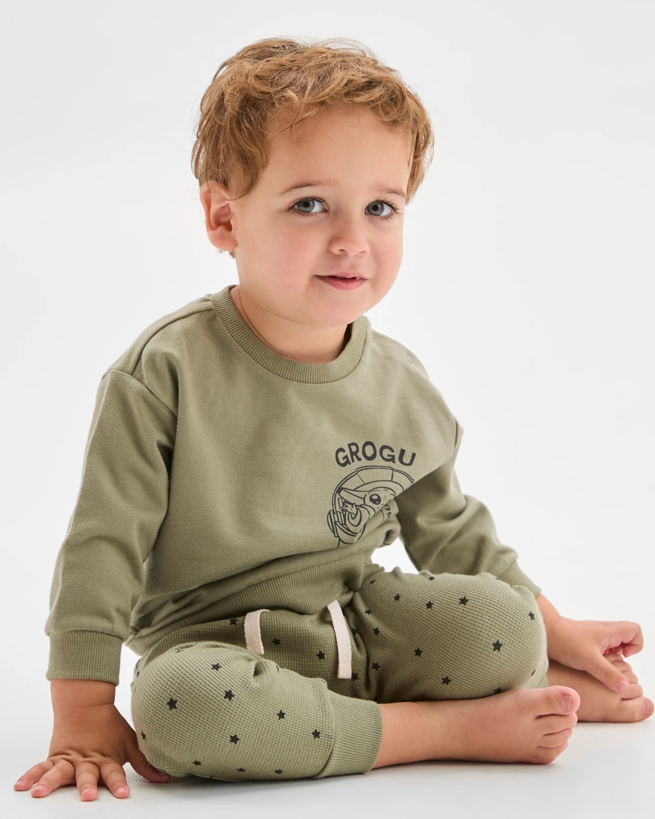 Disney Organic Cotton Baby Fleece Set - Grogu Seaspray 2 of 5