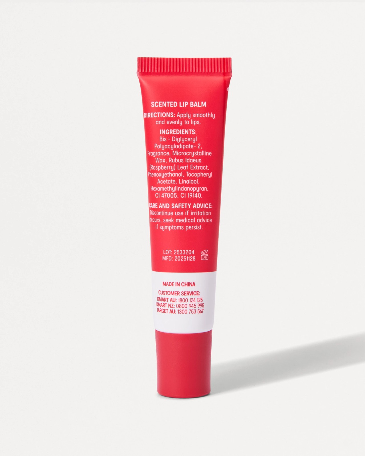 OXX Skincare Lip Care Lip Balm 15ml - Raspberry Scented 3 of 5