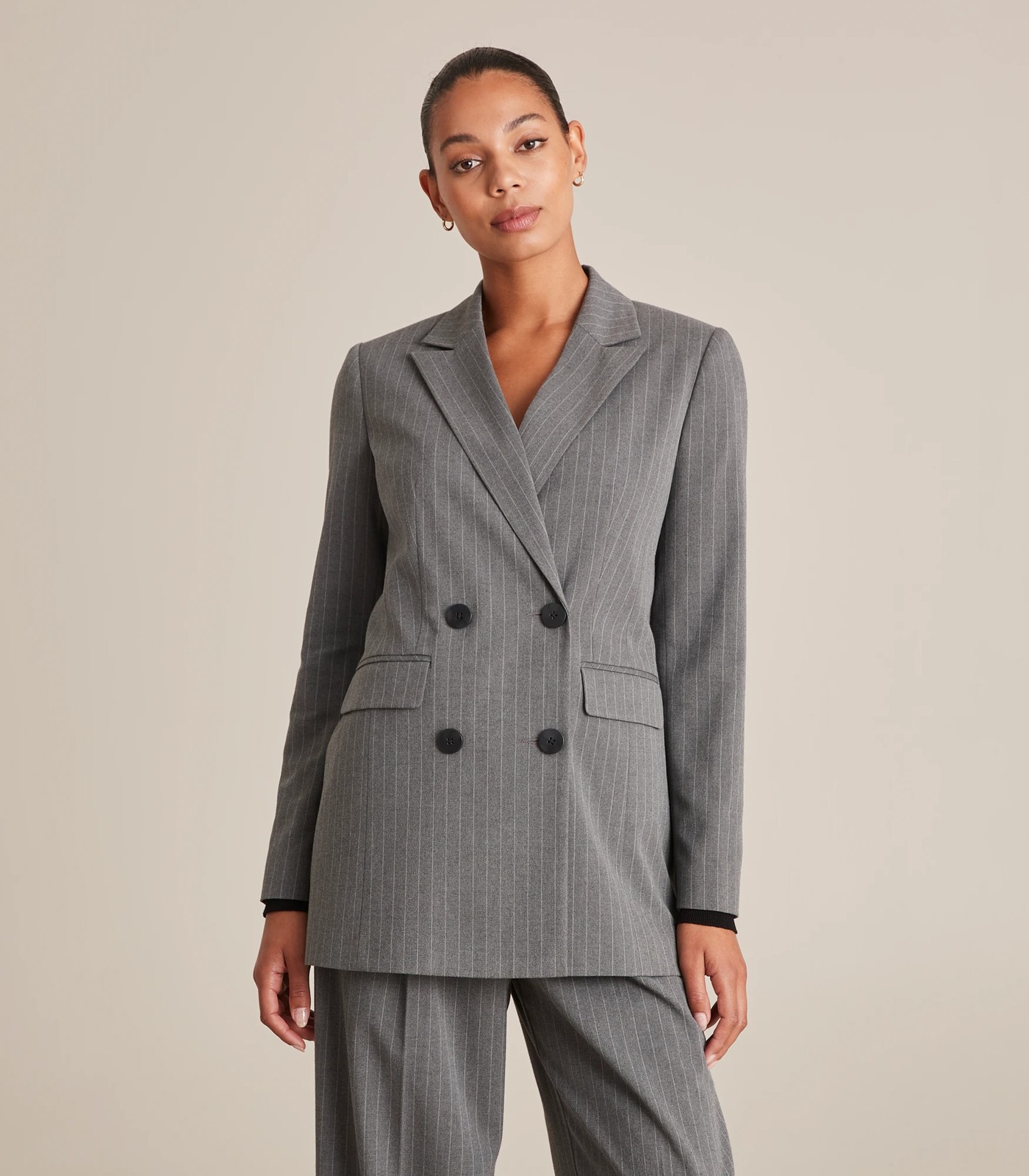 Double breasted clearance peak lapel