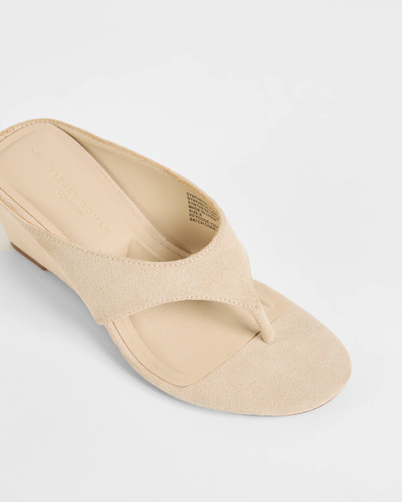 Wedge Heel Thong Sandals - Taupe 3 of 3