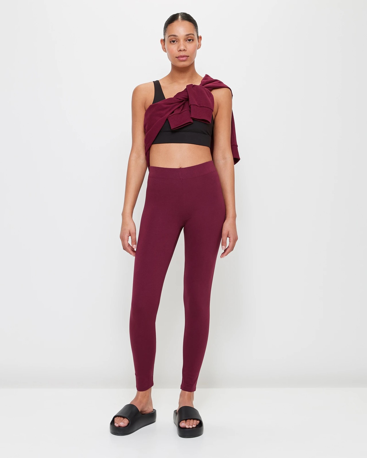 Burgundy Leggings by Assets Red Hot Label