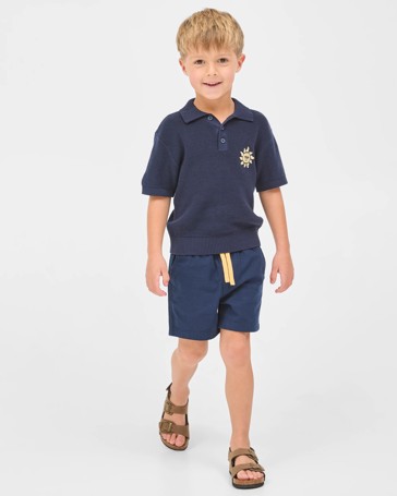 Australian Cotton Polo T-Shirt & Shorts Set