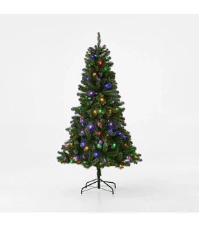 1.82m (6ft) Pine Prelit Christmas Tree (K) - Anko