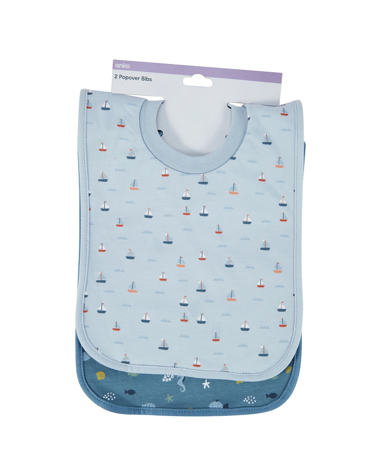 Anko 2 Pack Popover Bibs - Sea 5 of 5