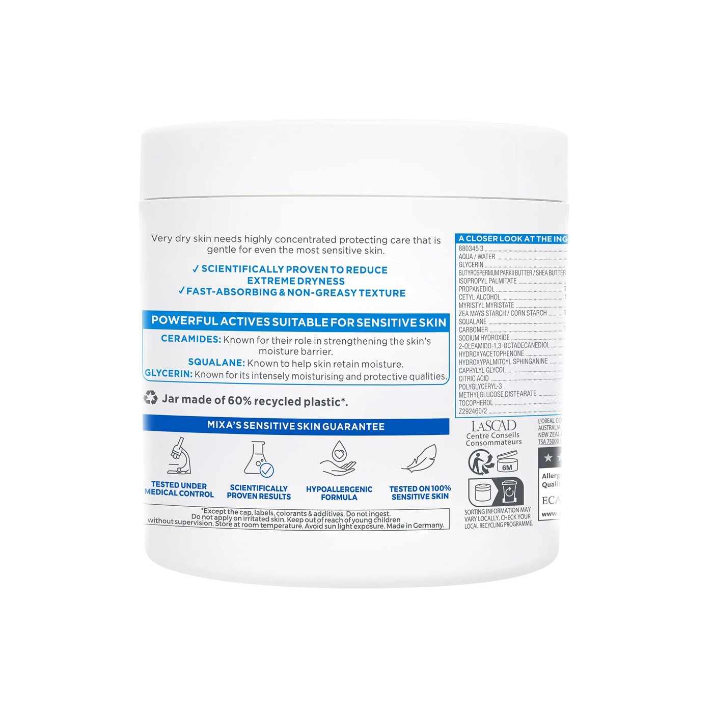 Mixa Ceramide Protect Stentening Cream 400ml 2 of 5