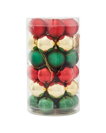 Anko 36 Pack 4cm Traditional Baubles