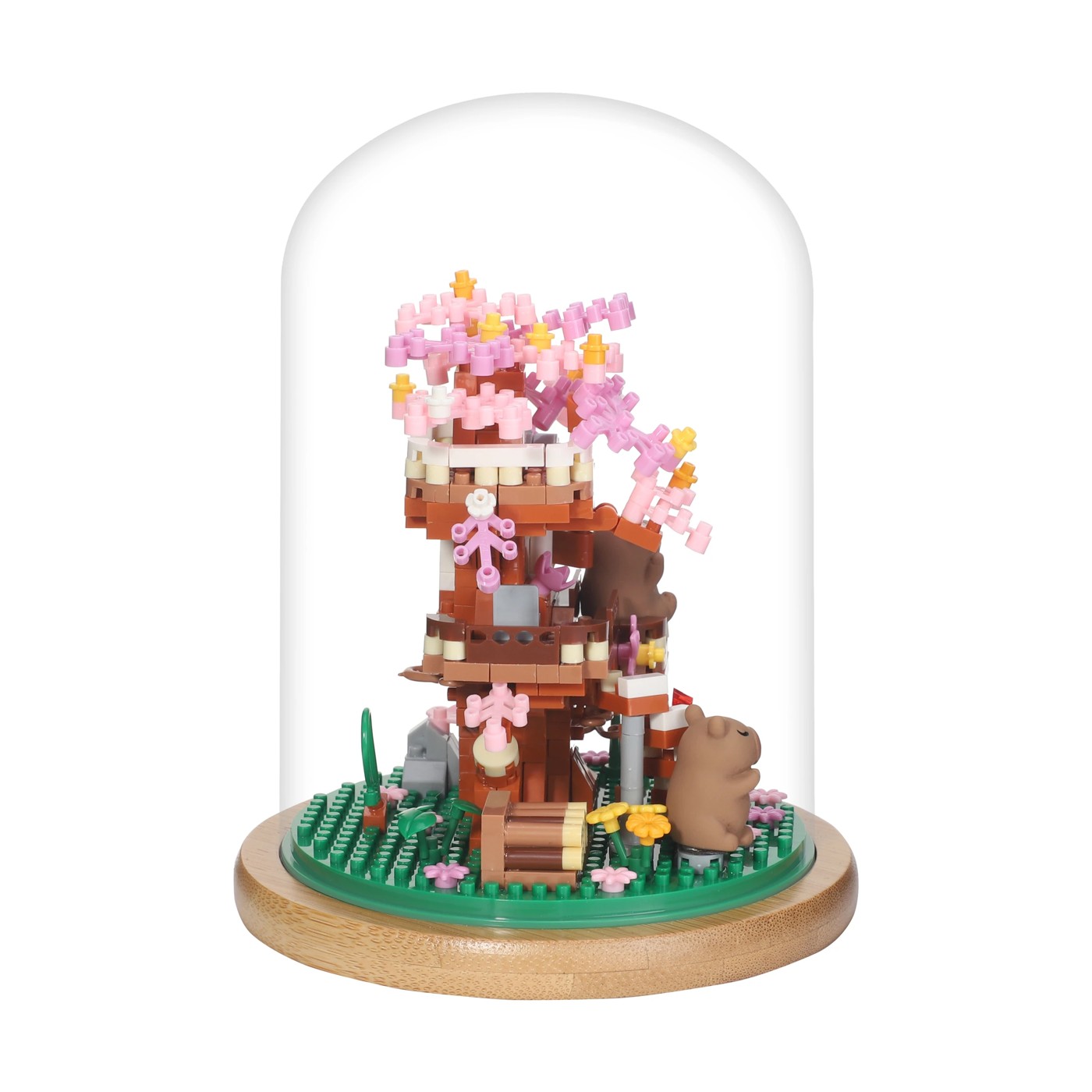 Mini Blocks Flower Series: Capybara Tree Dome - Assorted 2 of 5