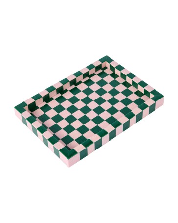 Anko Green and Pink Decor Tray