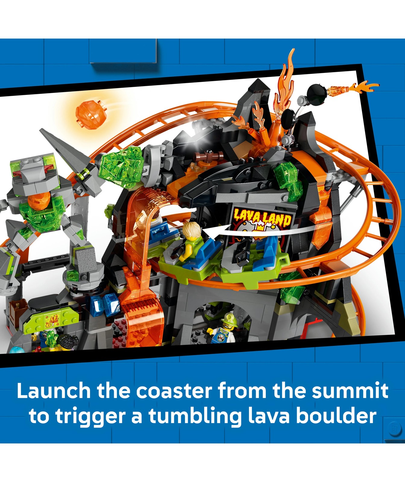 LEGO® City Lava Land Roller Coaster Park 60501 3 of 5
