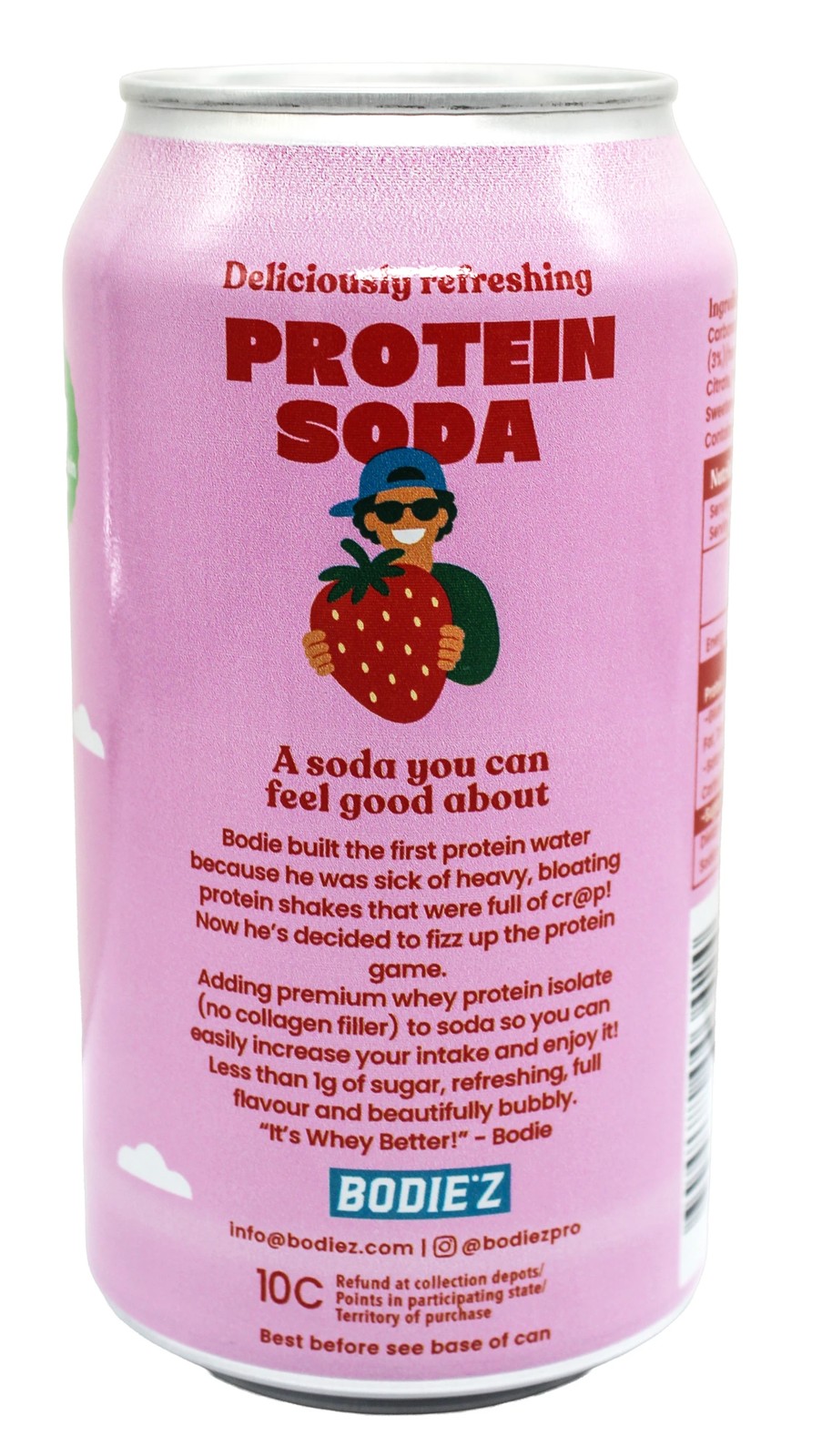 Bodiez Protein Strawberry Watermelon Flavour Drink 375ml 3 of 4
