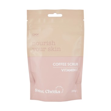 Sweet Cheeks Coffee Scrub 200g, Vitamin E - OXX Bodycare