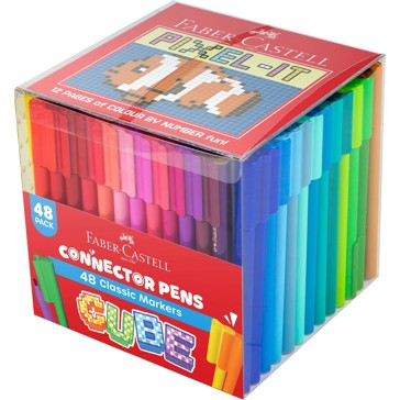 48-Pack Faber Castell Connector Pen Cube