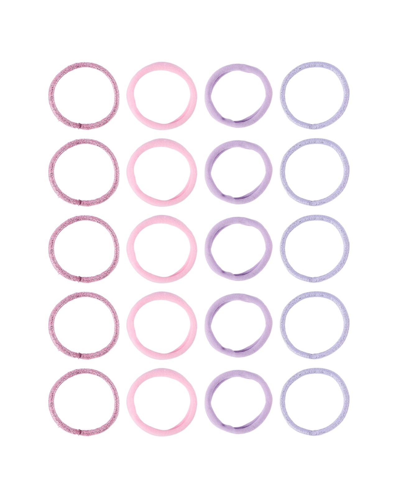 OXX Haircare 20 Piece Hair Elastics - Pink and Lilac 3 of 4