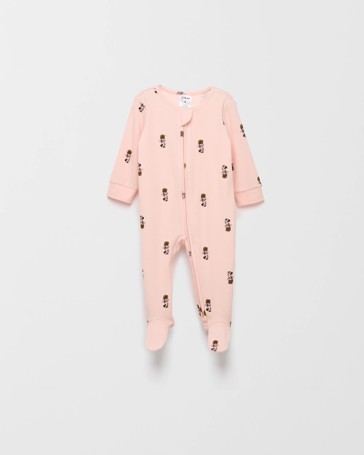 Baby Disney Organic Cotton Print Zip Coverall