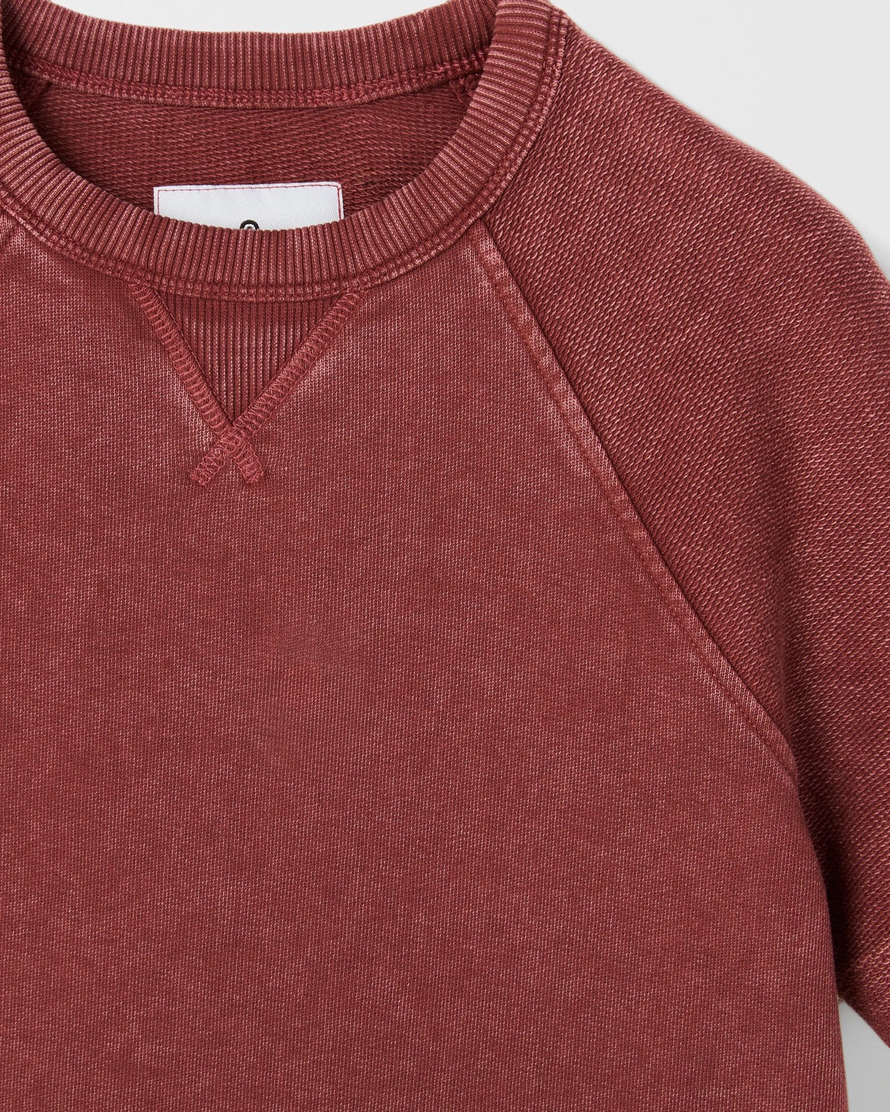 Australian Cotton Oversized Washed T-Shirt - Red 2 of 3