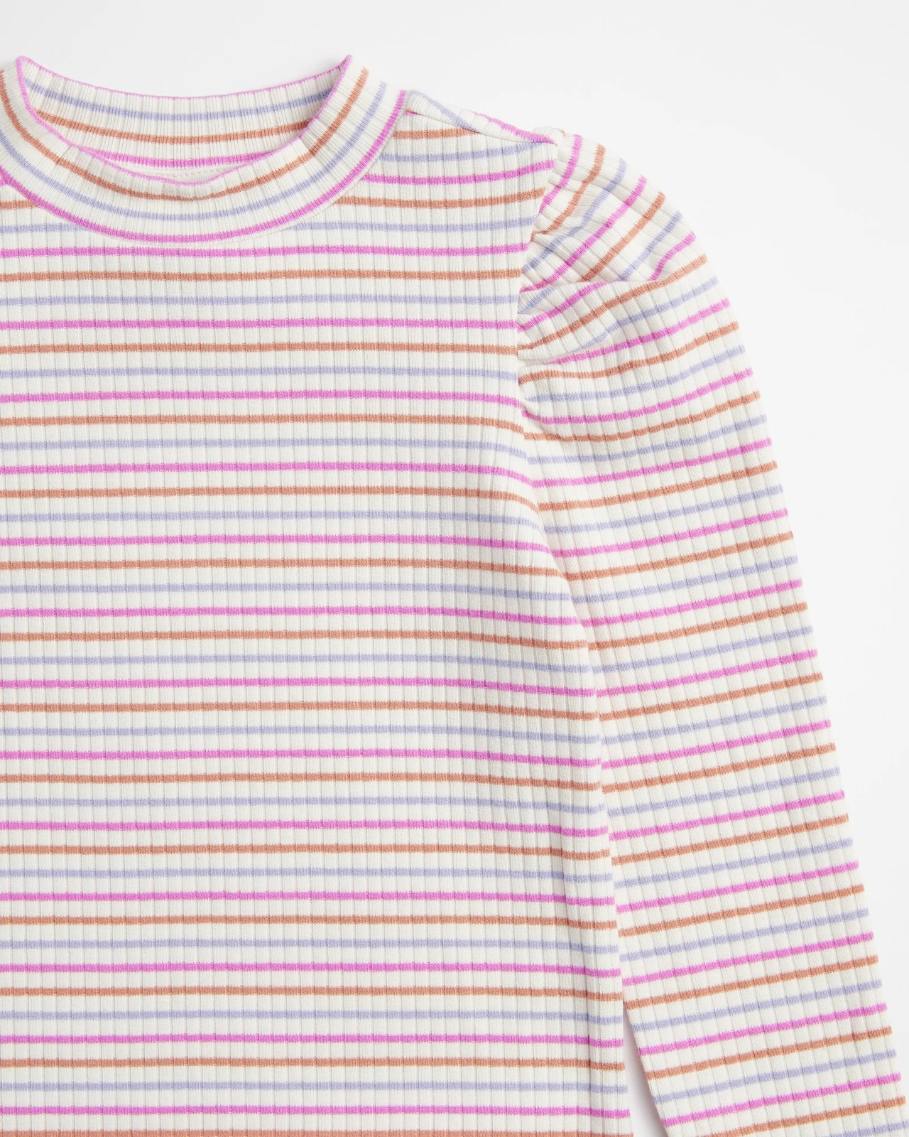 Stripe Rib Long Sleeve Top 2 of 3