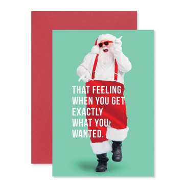 Hallmark Christmas Card - Dancing Santa