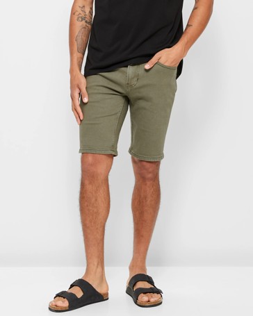 Slim Denim Shorts