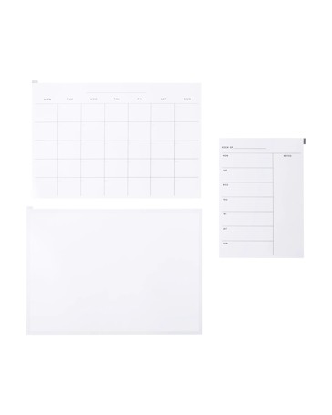 Anko 3 Pack Removable and Reusable Decal Planner Board Set