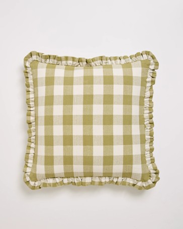 Dakota Gingham Cotton Cushion