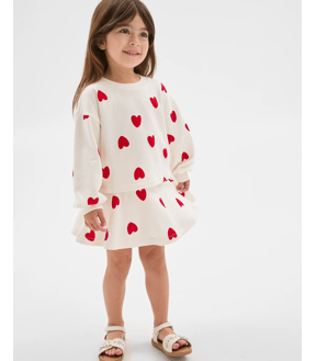 Australian Cotton Fleece Top and Skort 2 Piece Set