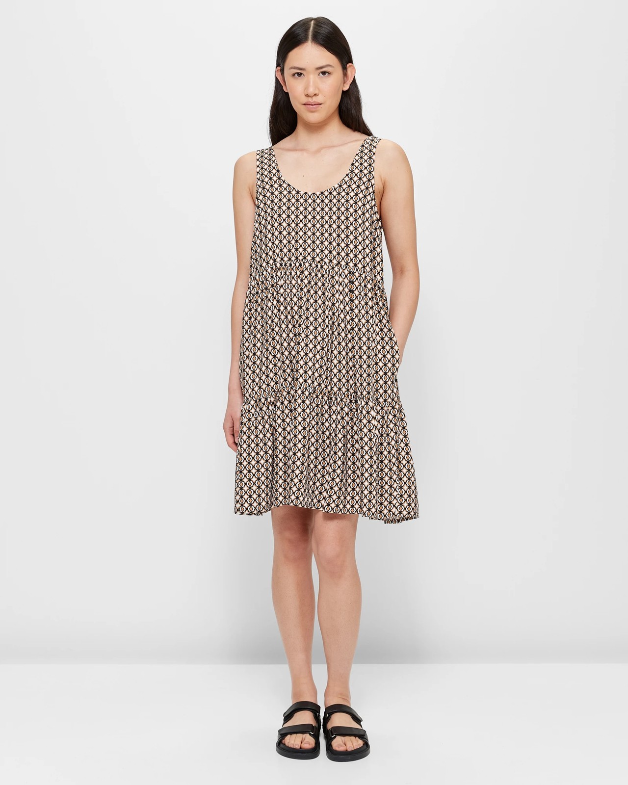 Sleeveless Mini Tiered Dress 2 of 5