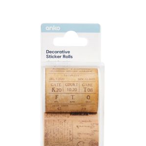 Anko 2 Pack Decorative Sticker Rolls - Vintage News product image