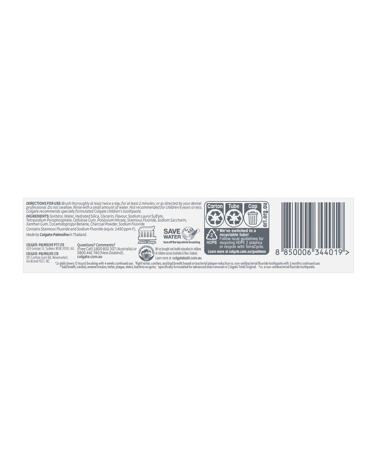 Colgate Total Charcoal Deep Clean Toothpaste 3 of 5