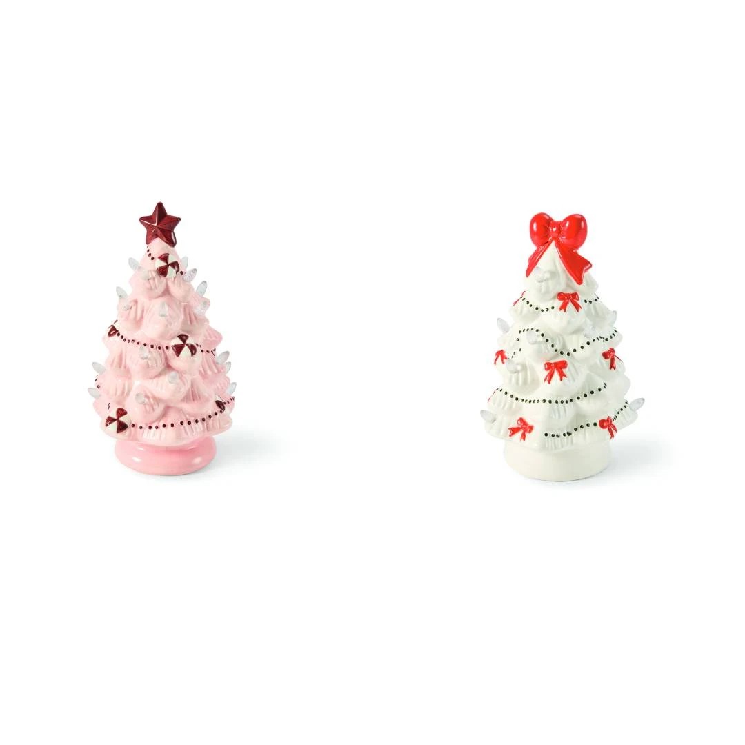 Anko Battery Operated LED Light Up Ceramic Tree - Assorted 4 of 6